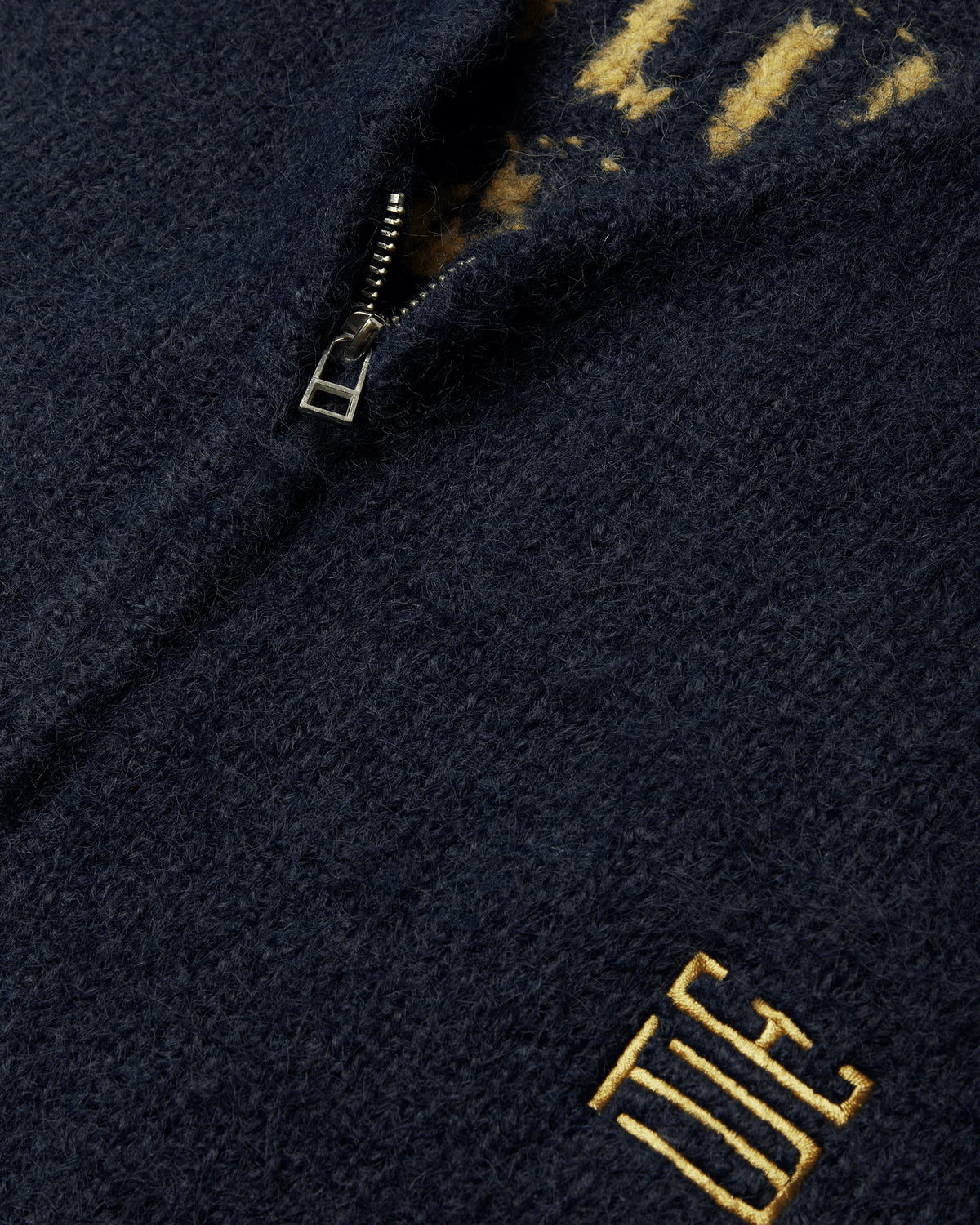 WOODBIRD - Koon Zip Tiger Cardigan, Navy