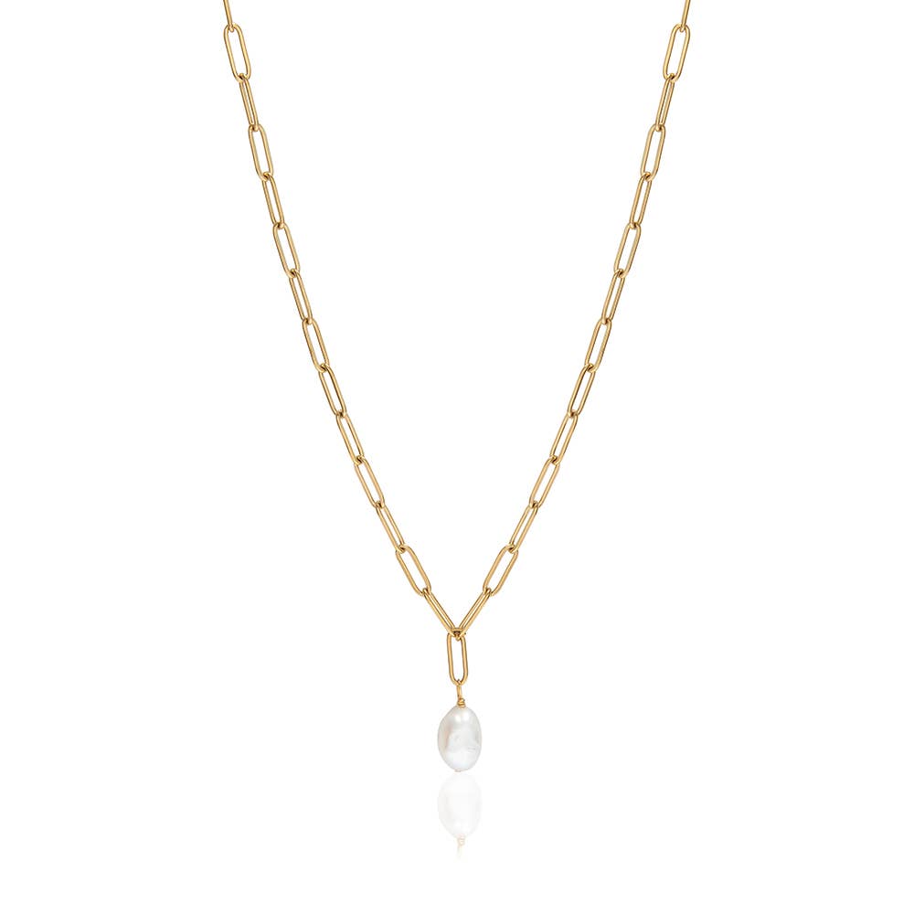 A Weathered Penny - Willow Pearl Chain