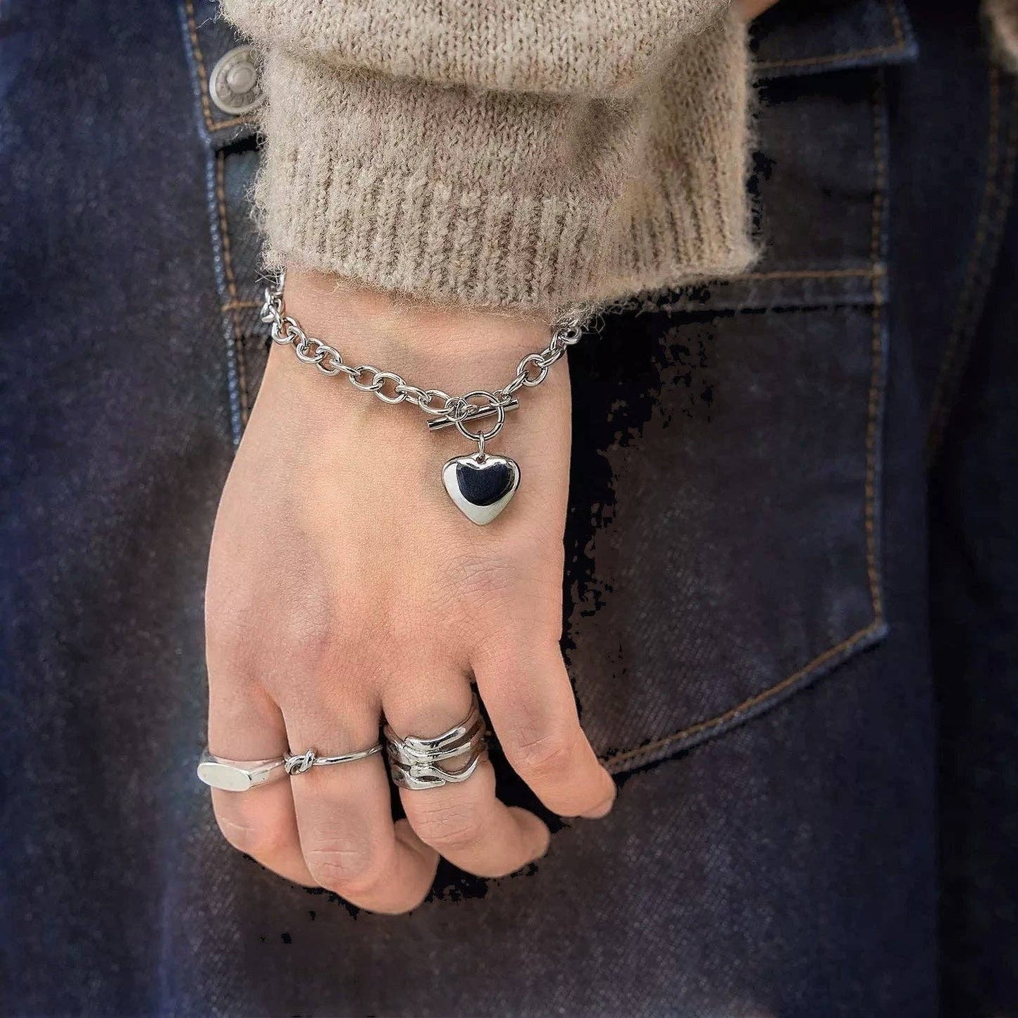 Réalta - Cross my heart Bracelet