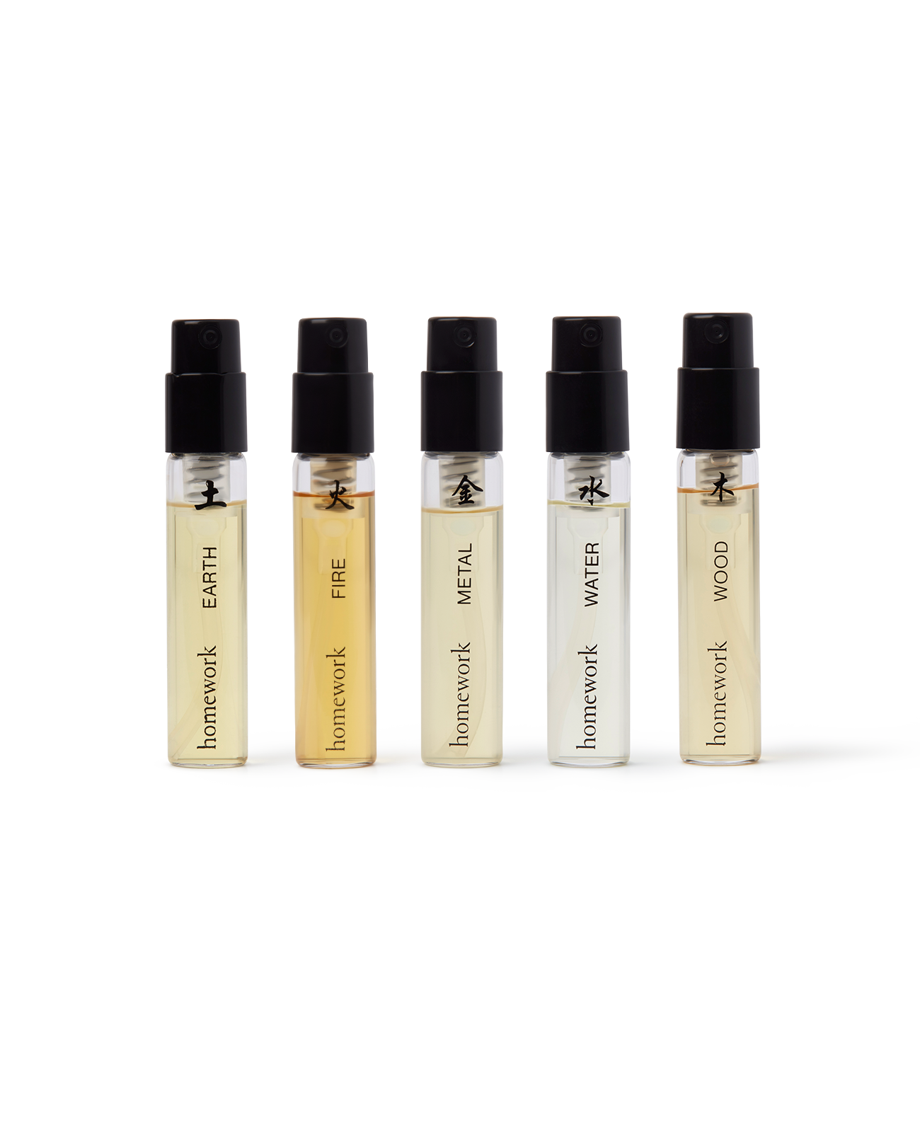 Homework - Five Elements Fragrance Discovery Set