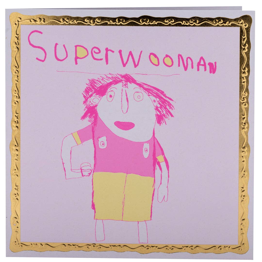 Arthouse Unlimited - Superwooman, Greetings Card