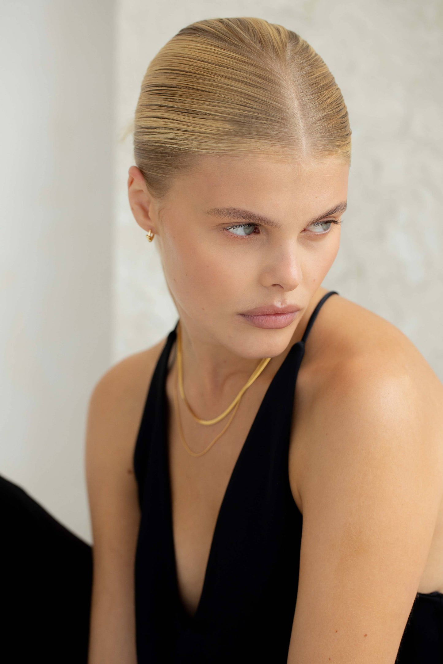 Arctic Fox & Co. - Gold Double Snake and Rope Chain Necklace