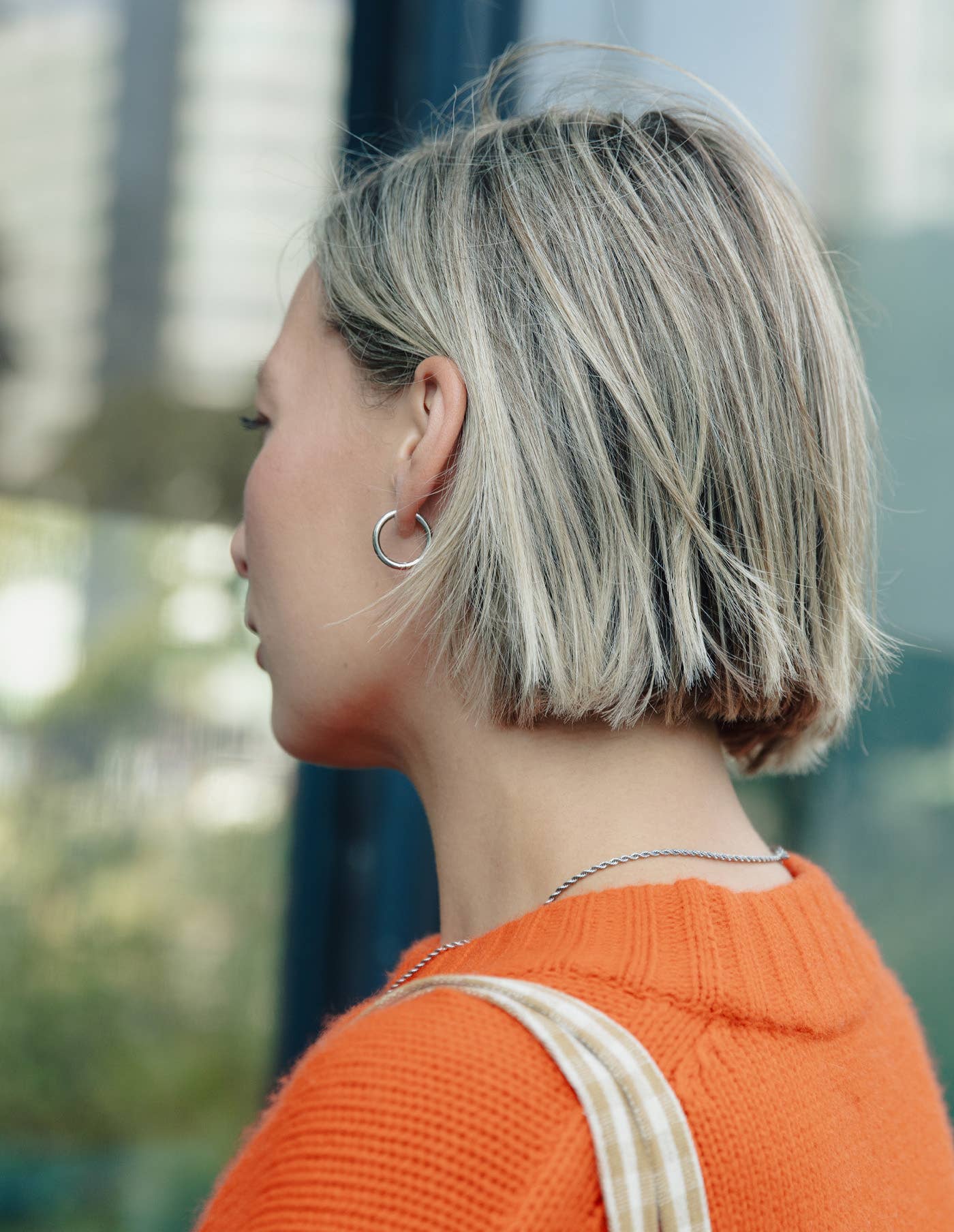 Nordic Muse - Silver Hoop Earrings - 1.5cm