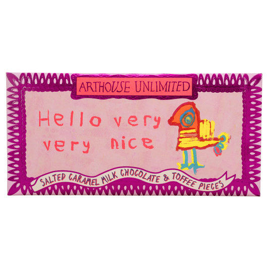 Arthouse Unlimited - Joy Sized: Hello, Very Very Nice, Salted Caramel Milk Chocolate & Toffee Pieces