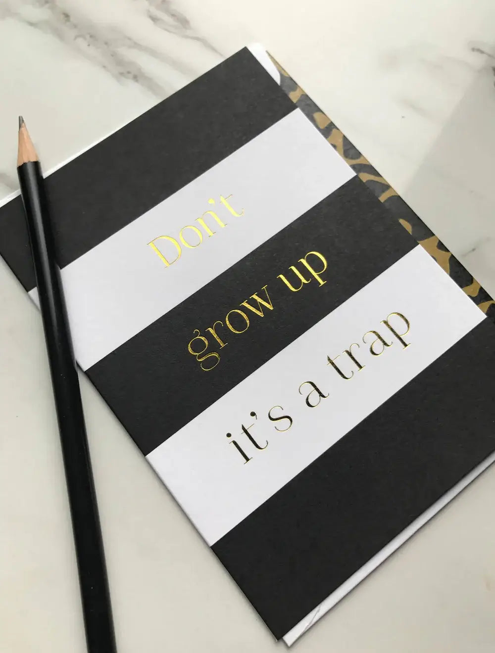 Cardsome -  Don't grow up it's a trap GREETING CARD A6