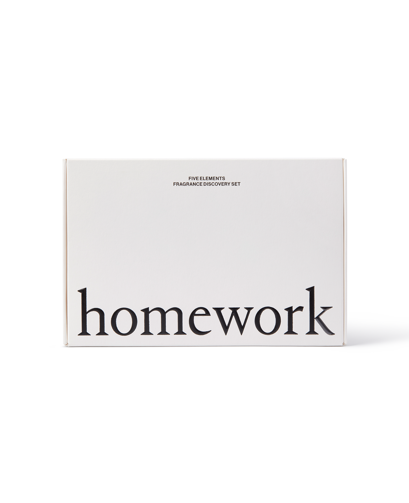 Homework - Five Elements Fragrance Discovery Set