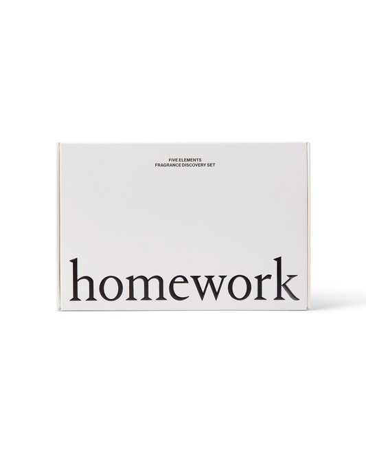 Homework - Five Elements Fragrance Discovery Set