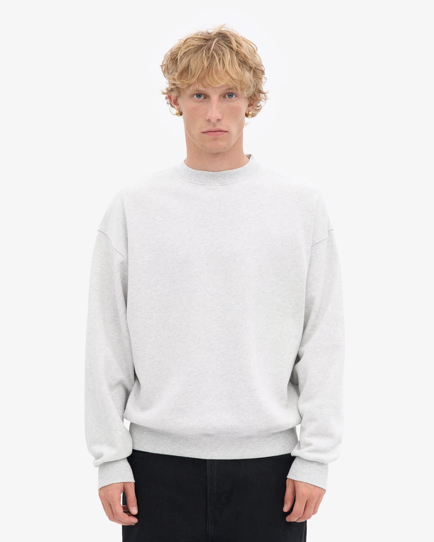 Colourful Standard - Oversized Organic Crew, Snow Melange