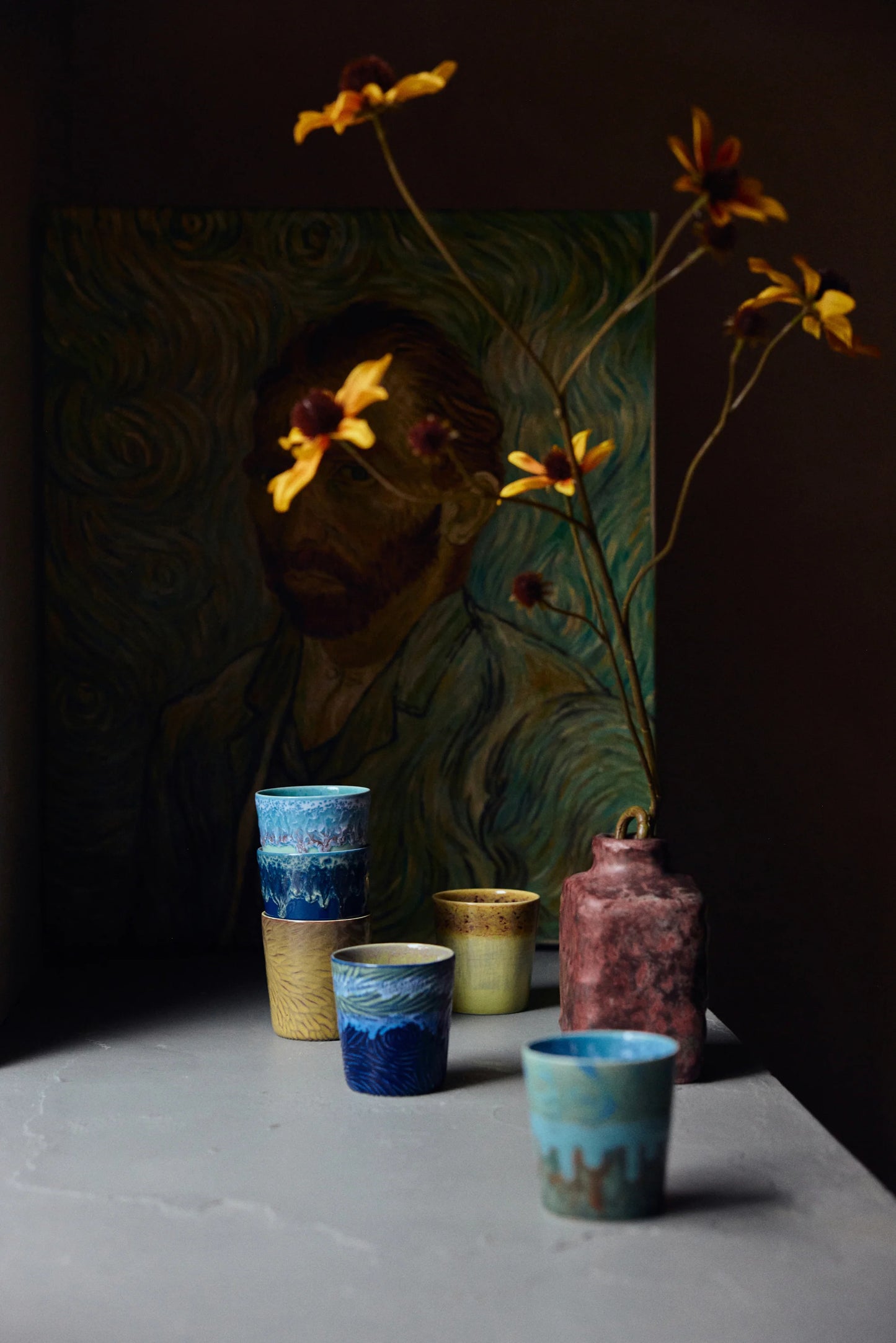 HKLIVING - 70s ceramics: Van Gogh Coffee Mugs, Starry Night