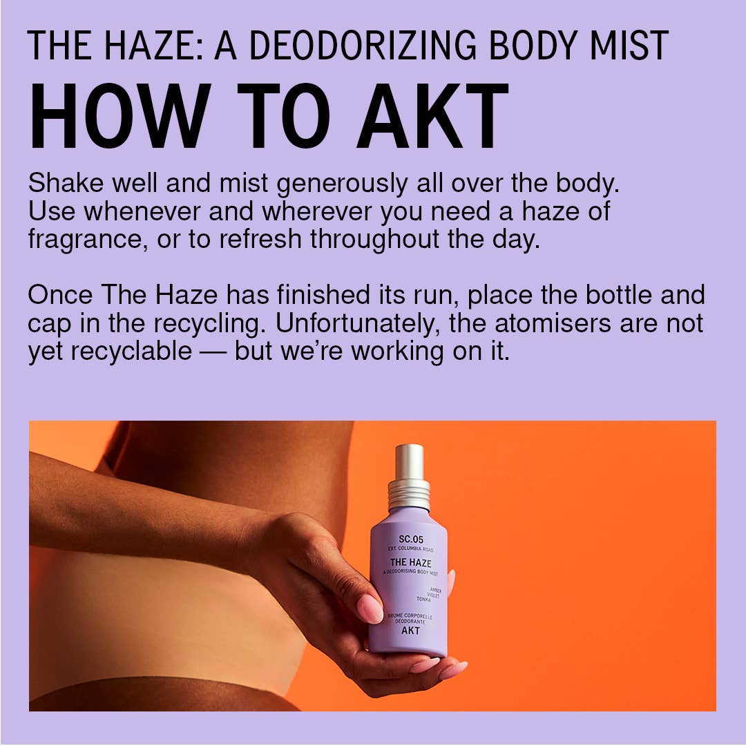 AKT London - The Haze Deodorising Body Mist, SC.05 Columbia Road