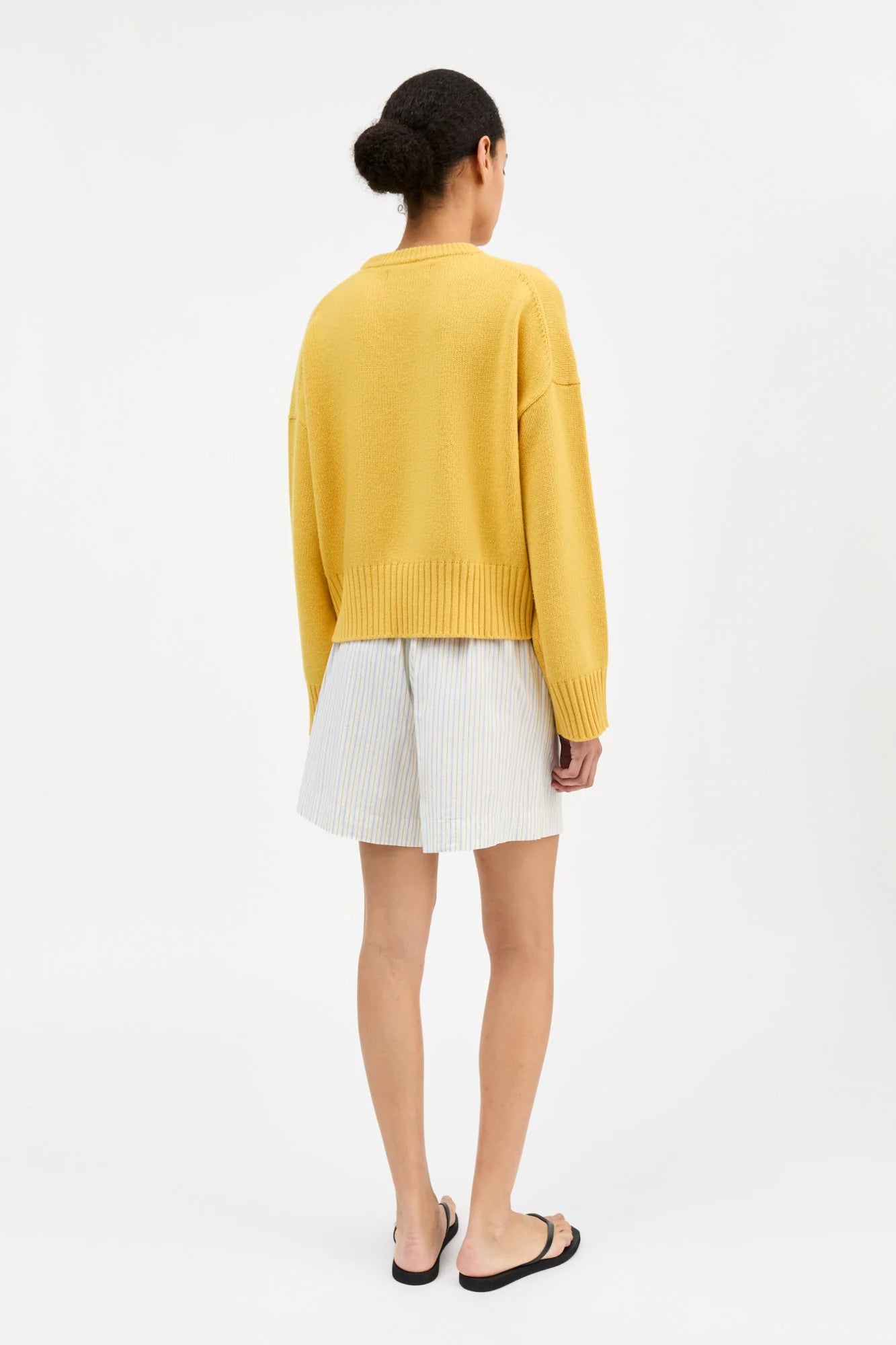 Skall Studio - Edgar Shorts, Yellow/Blue Stripe