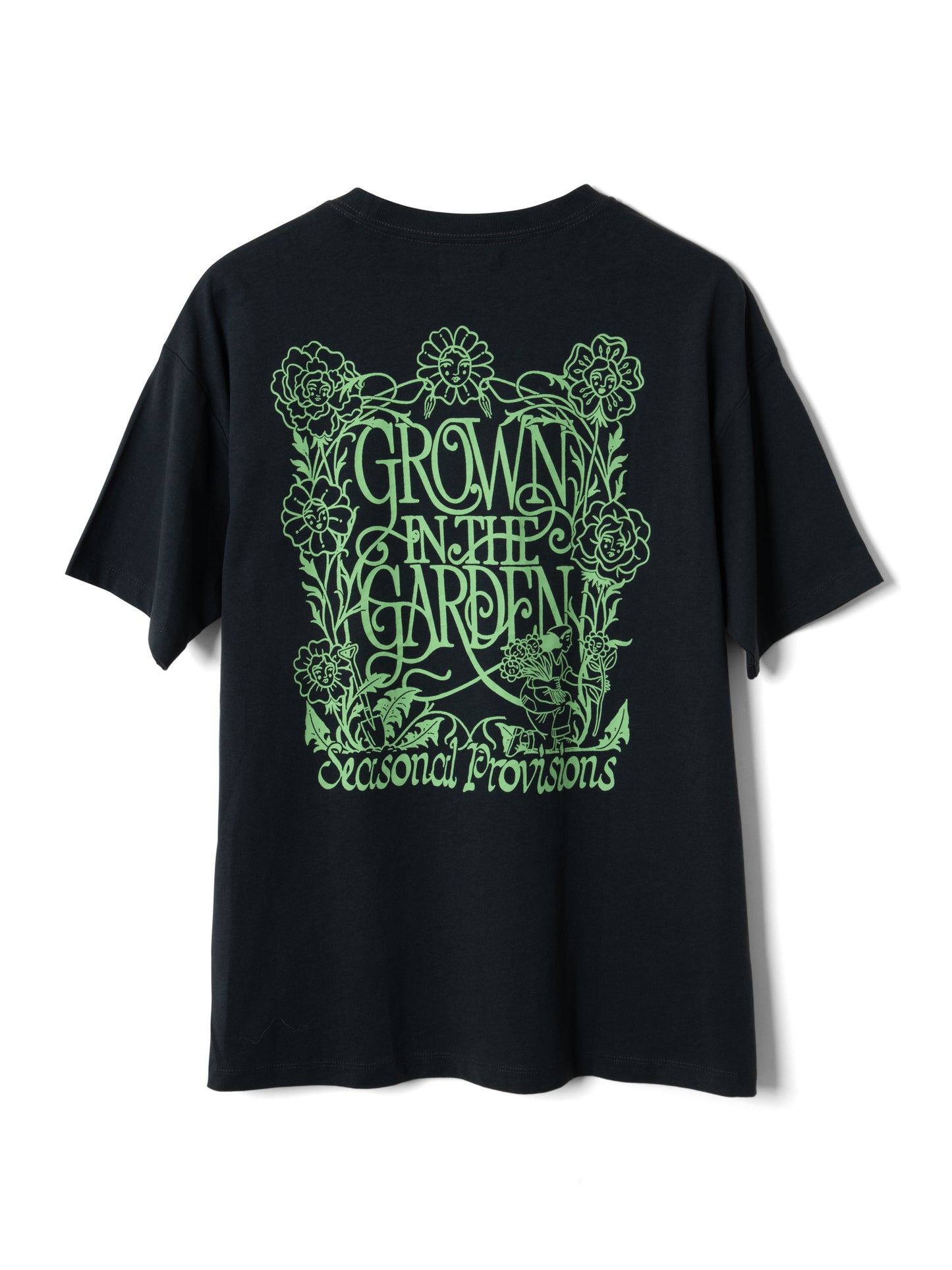 Damson Madder - Grown in the Garden Tee, Charcoal