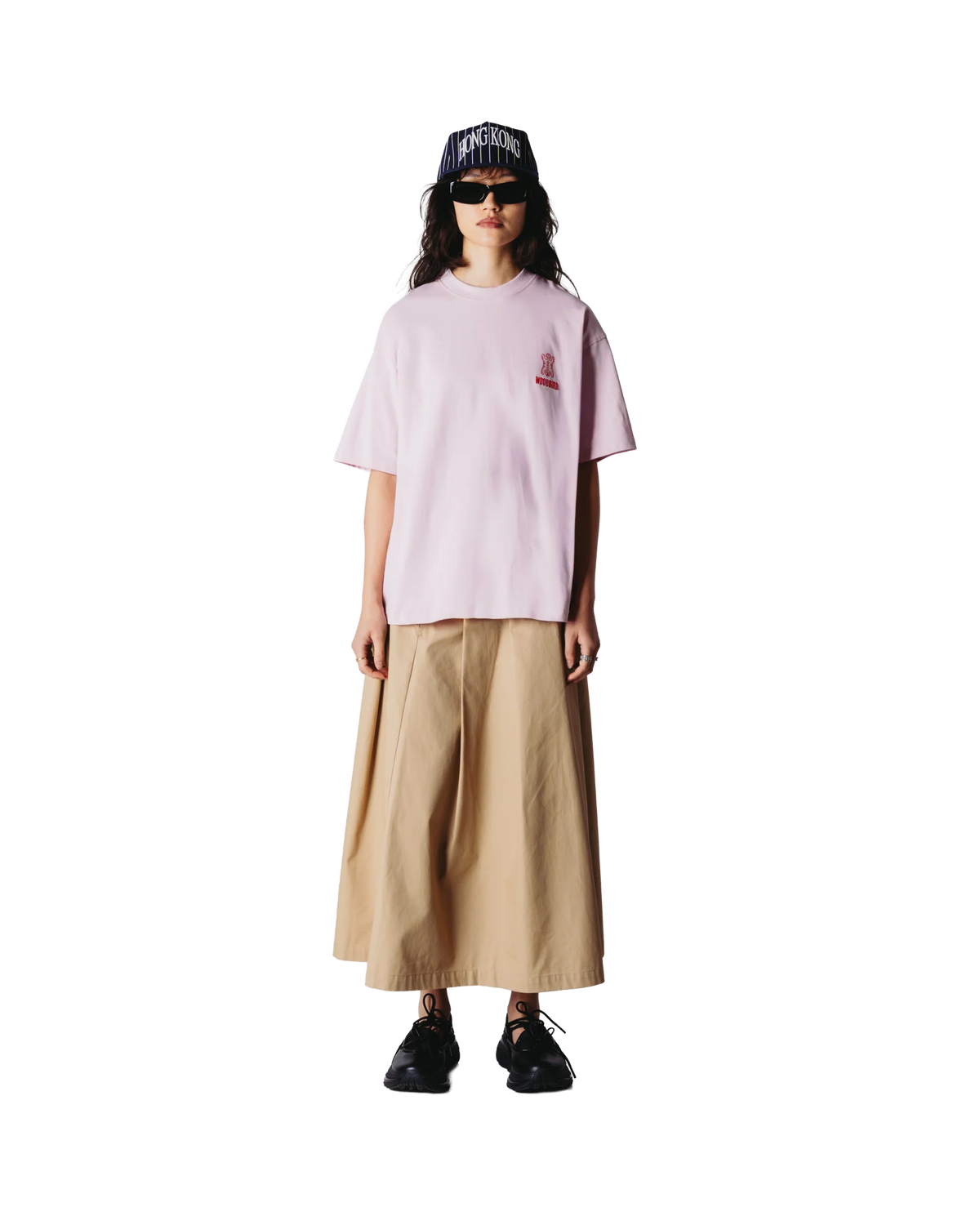 WOODBIRD - Mia Pleat Twill Skirt, Sand