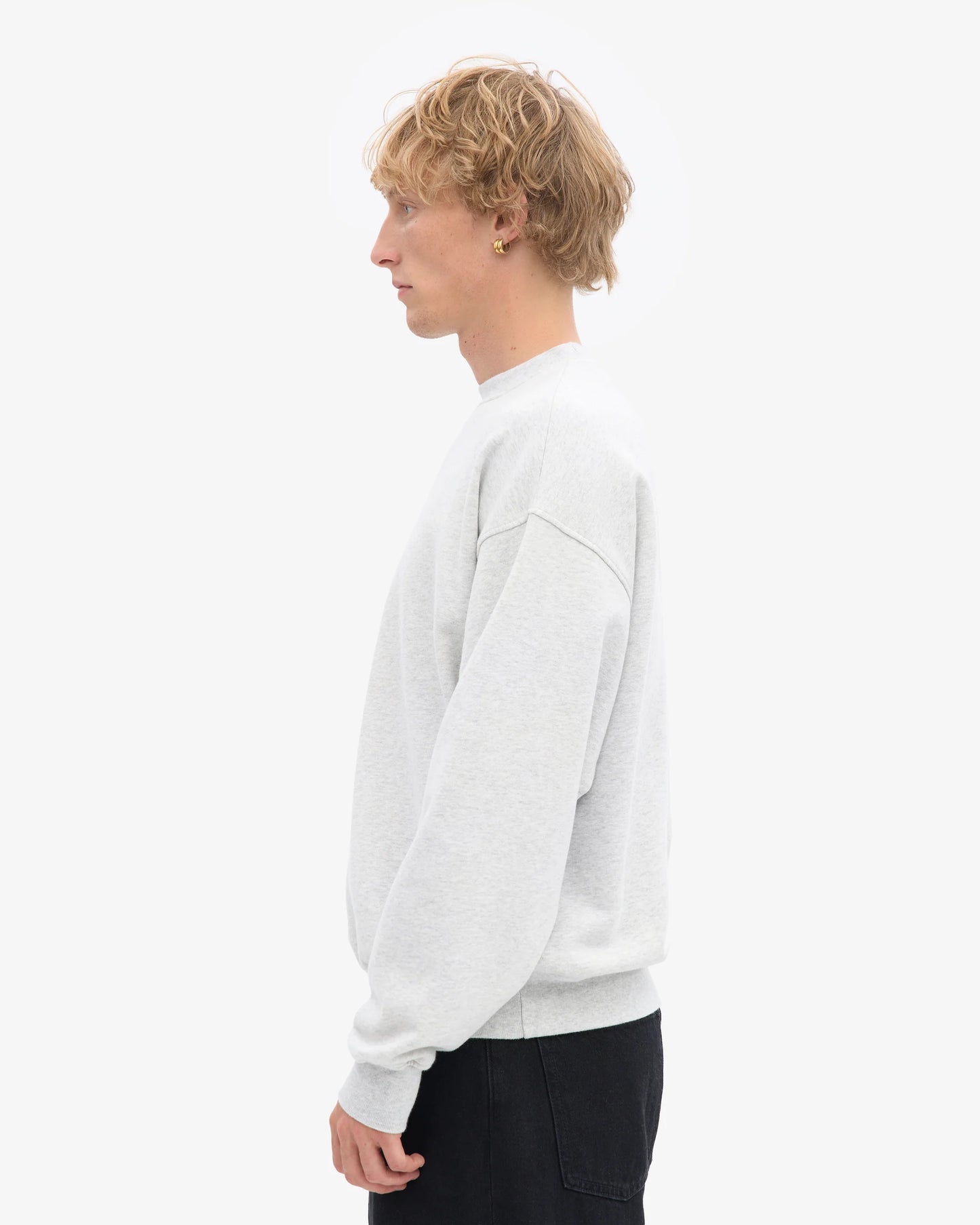 Colourful Standard - Oversized Organic Crew, Snow Melange