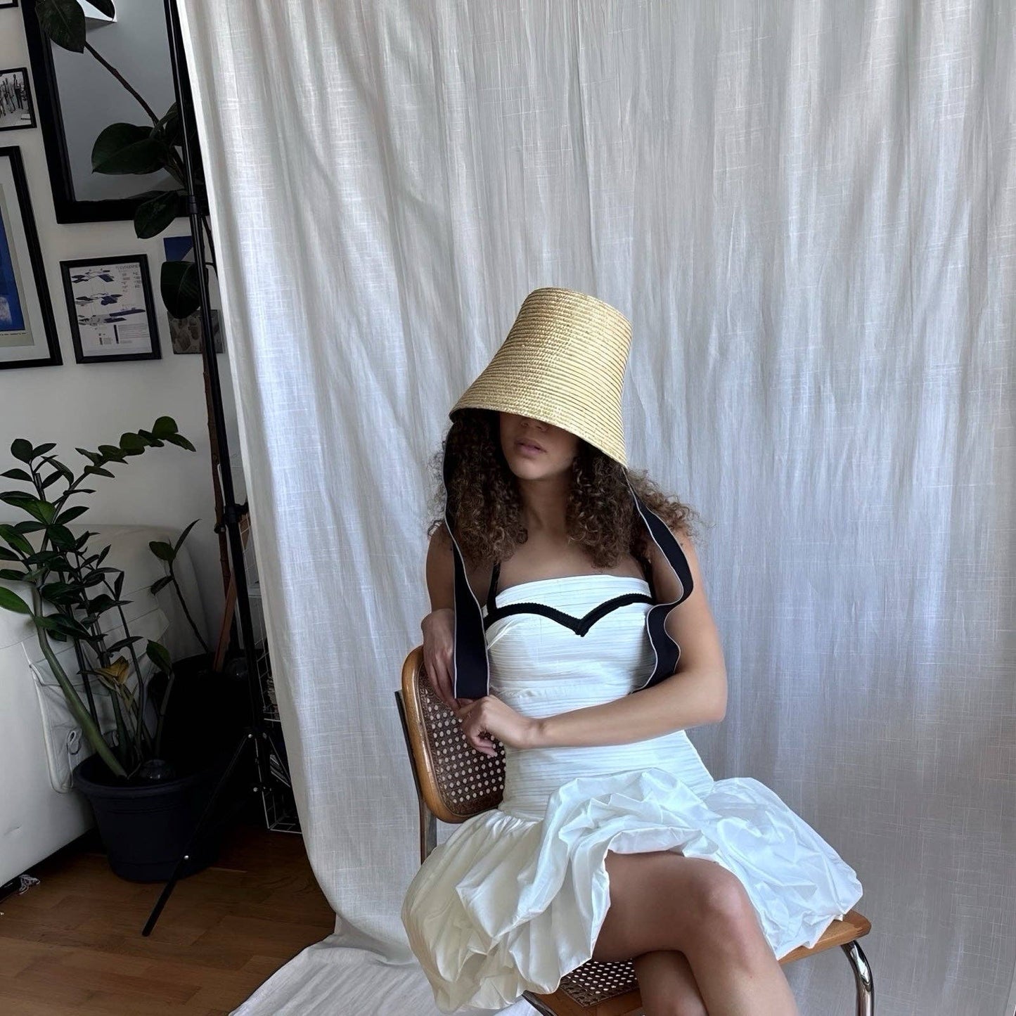 London Atelier - Raffia Lamp Bucket Hat