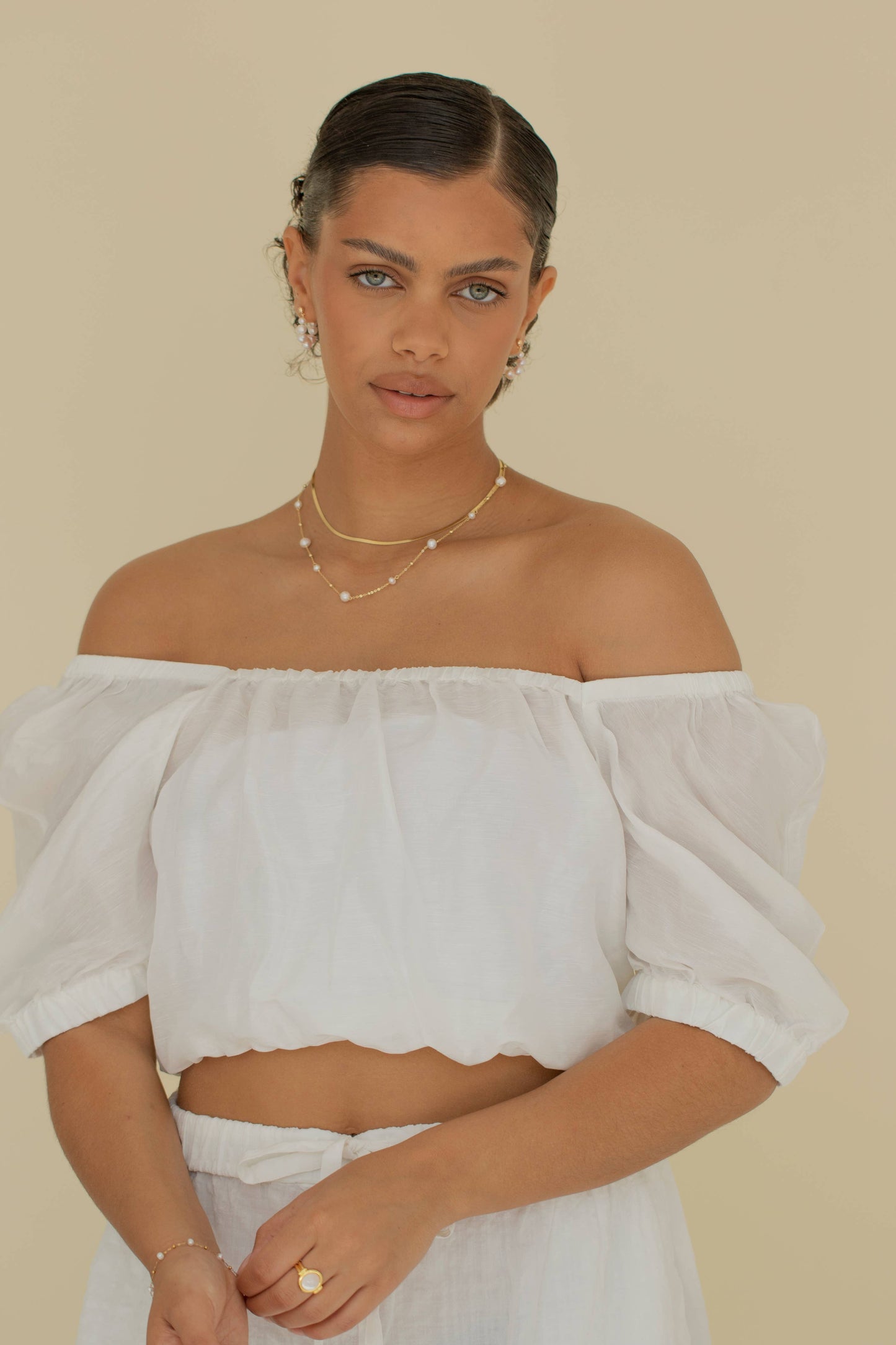 Arctic Fox & CO. - JOY - Beaded Pearl Chain Necklace Gold