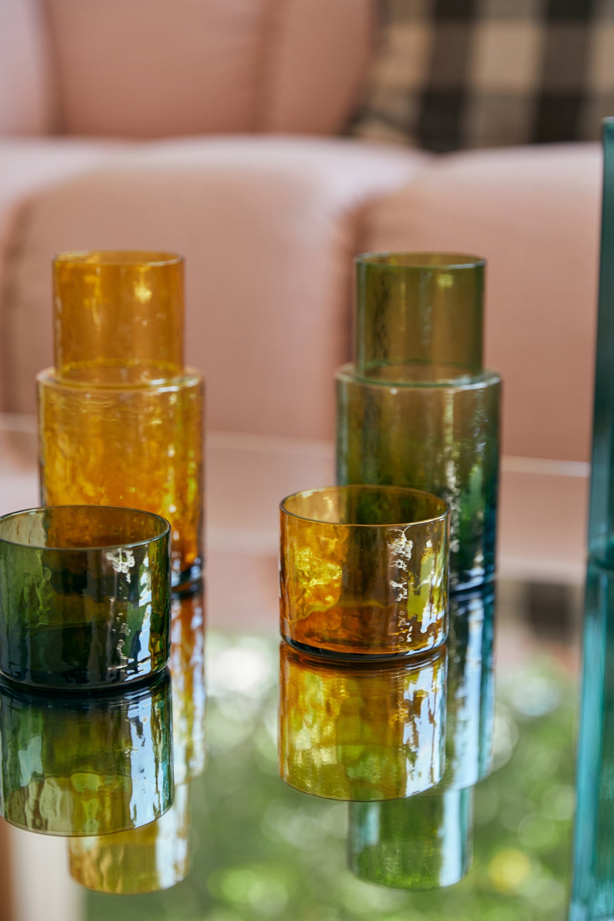 HKLIVING - Tube Glass, Amber