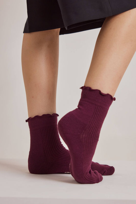 Arctic Fox & CO. - Ruffle Sock, Cherry