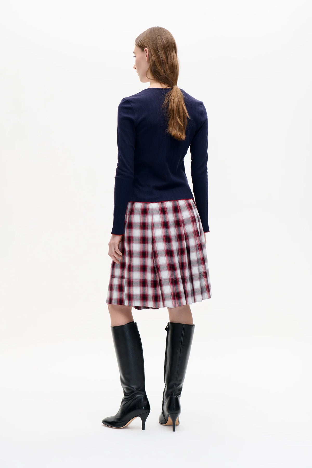 Baum und Pferdgarten - Silja Skirt, Red Check