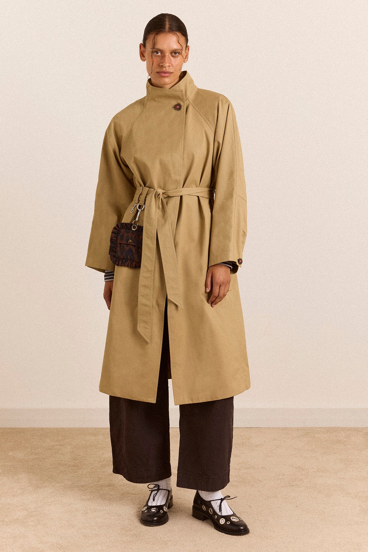 Damson Madder - Jasmine Trench, Barley Check