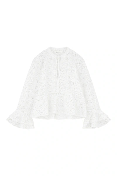 Skall Studio - Frigga Flounce Shirt, Optic White