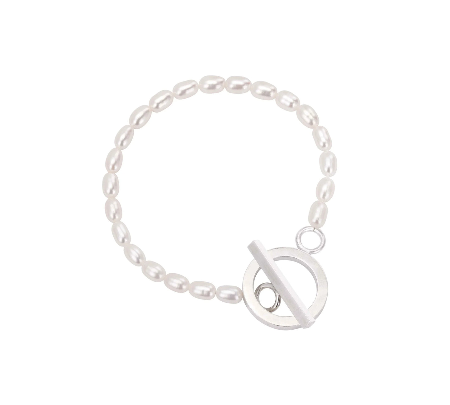 Olivia Taylor - Classic Pearl Bracelet, Silver