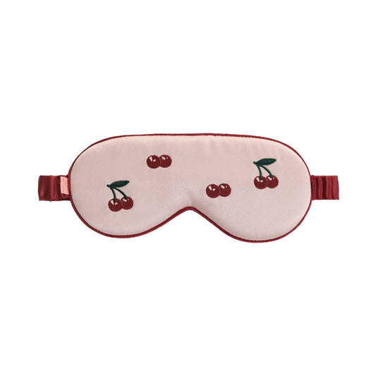 Lost Pattern NYC - "Lost Cherries" Silk Sleep Eye Mask
