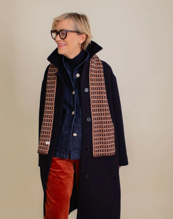 Rove Knitwear - Boro Scarf, Dark Brown