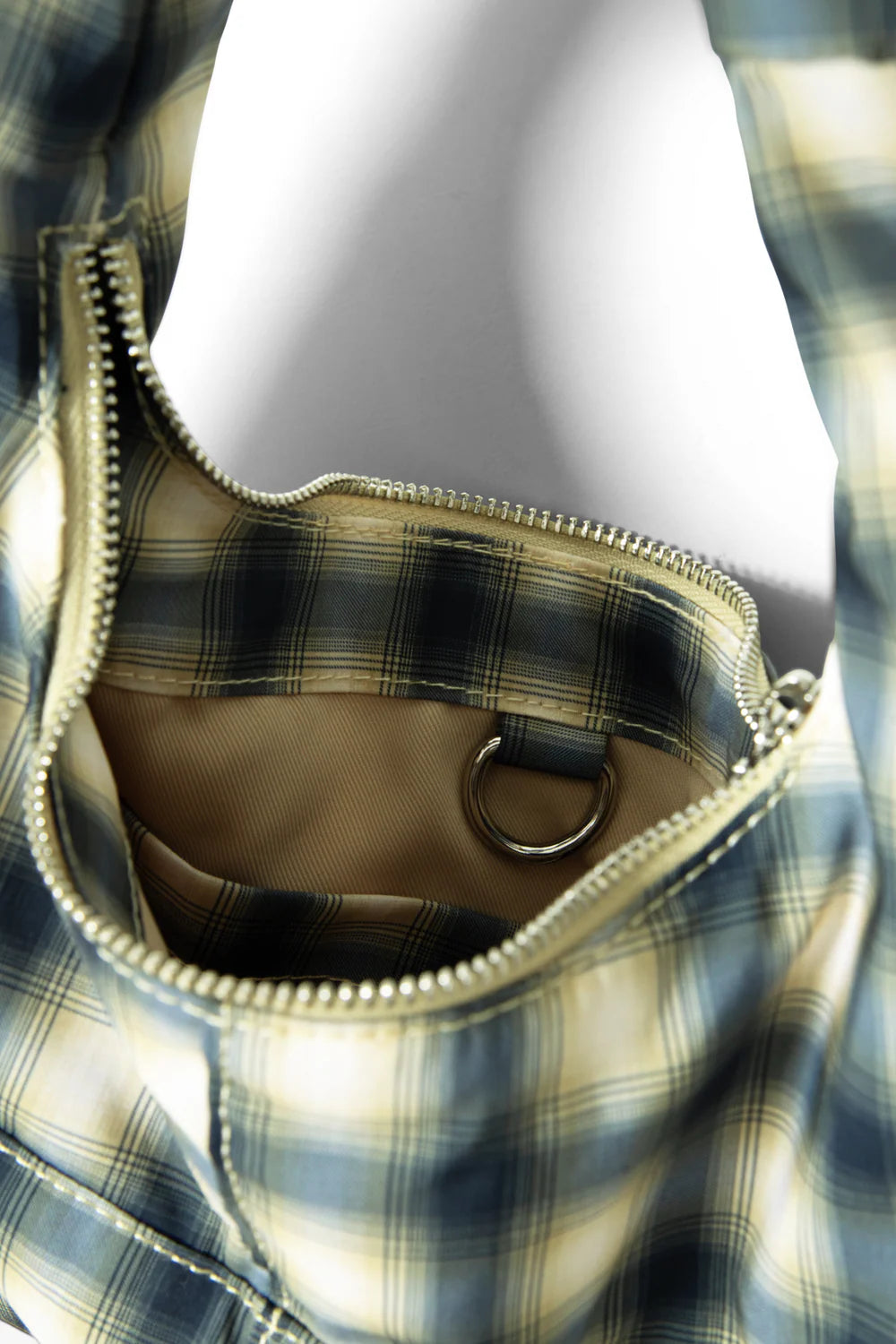 Damson Madder - Roo Check Tie Bag, Cardamon Check