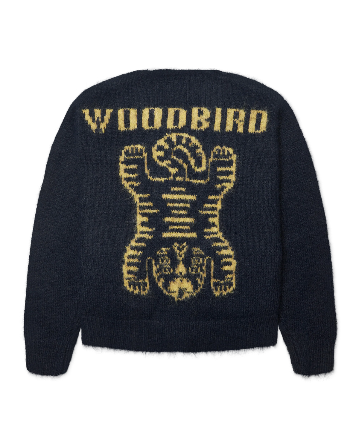 WOODBIRD - Koon Zip Tiger Cardigan, Navy