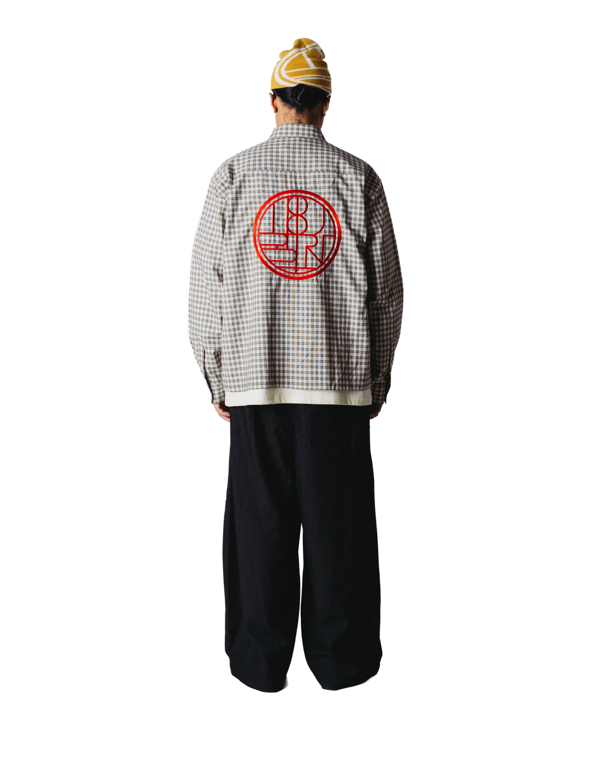 WOODBIRD - Buzo Embroidered Check Shirt, Off White