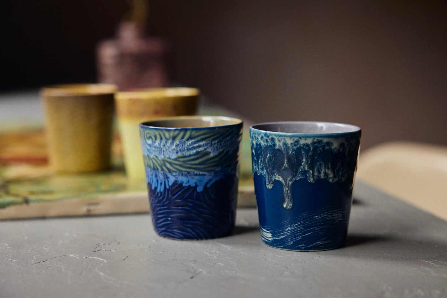 HKLIVING - 70s ceramics: Van Gogh Coffee Mugs, Starry Night
