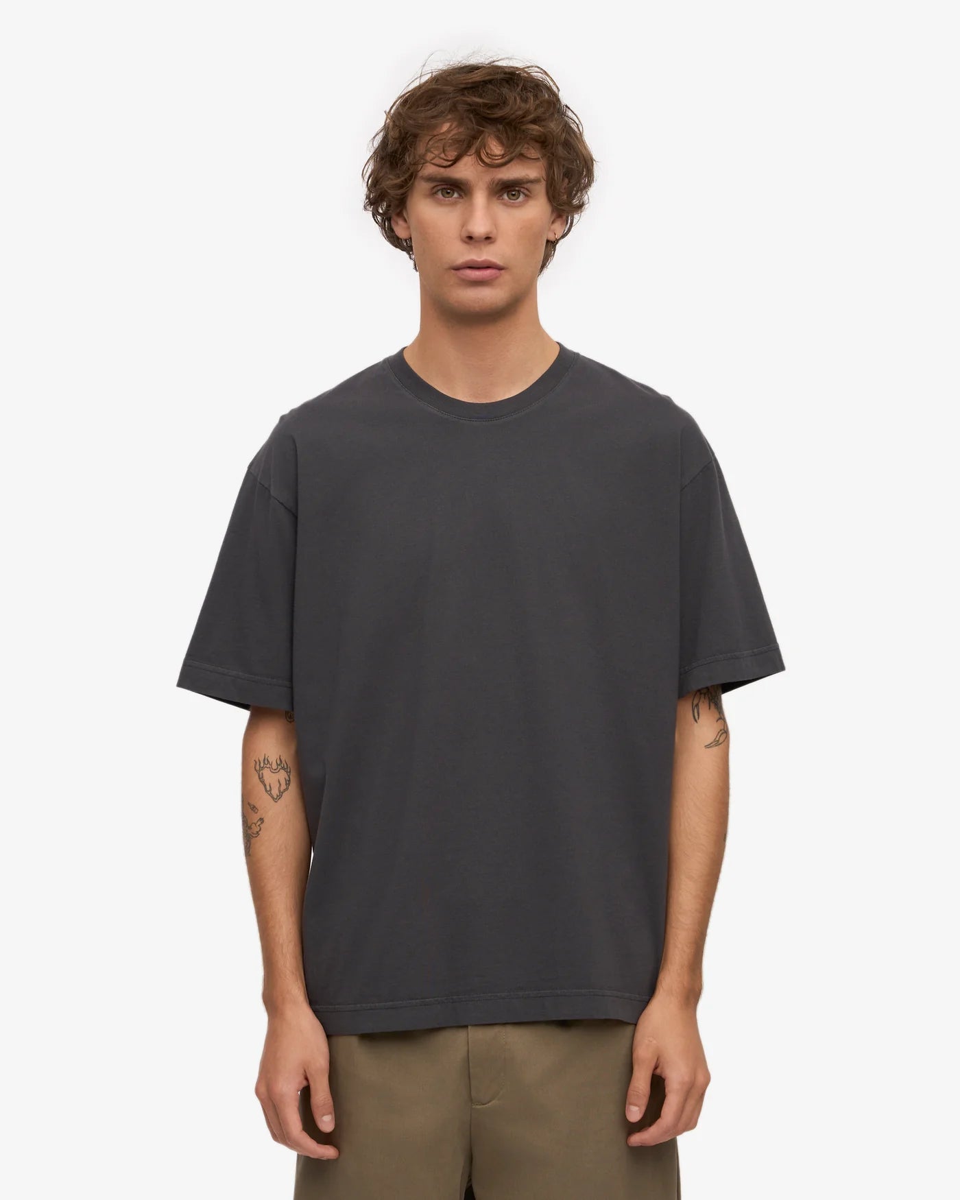 Colourful Standard - Oversized Organic T-Shirt, Lava Grey