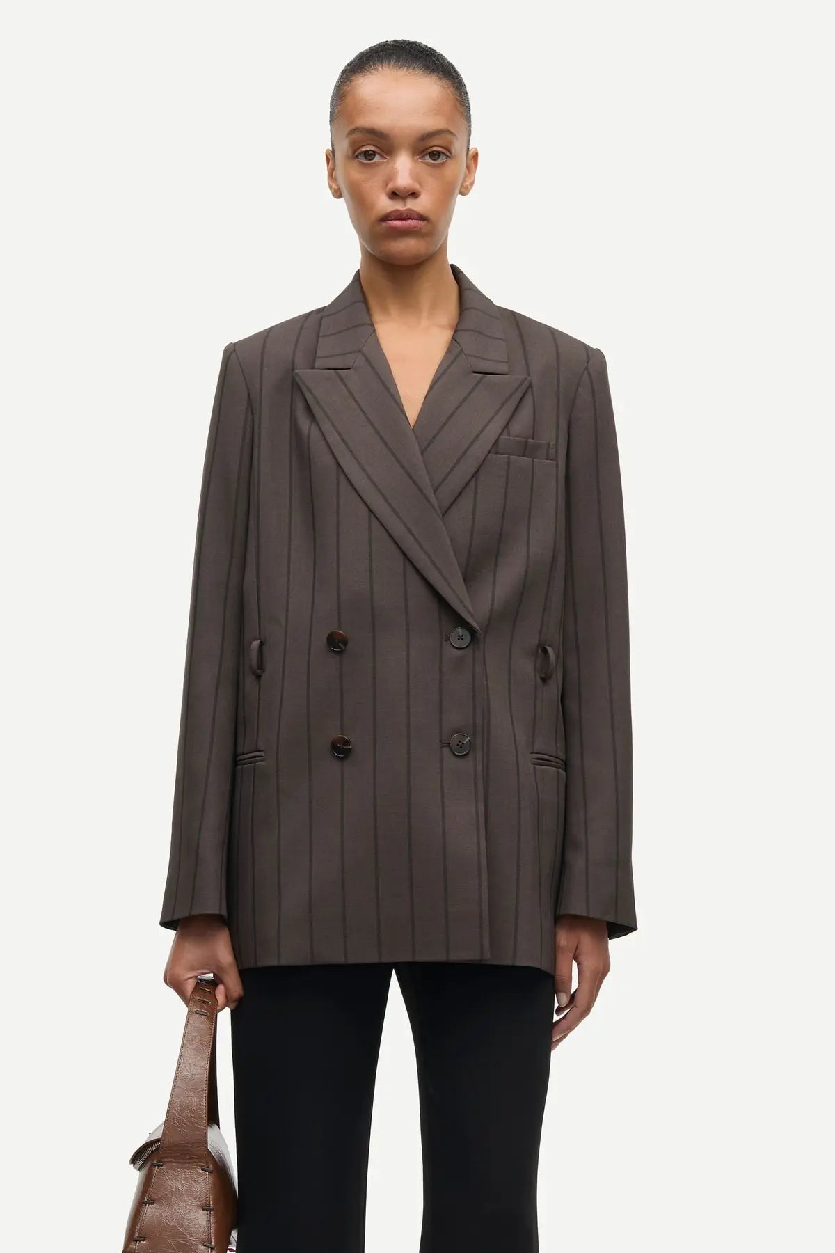 Samsøe Samsøe - Sahelly Blazer, Mulch Stripe