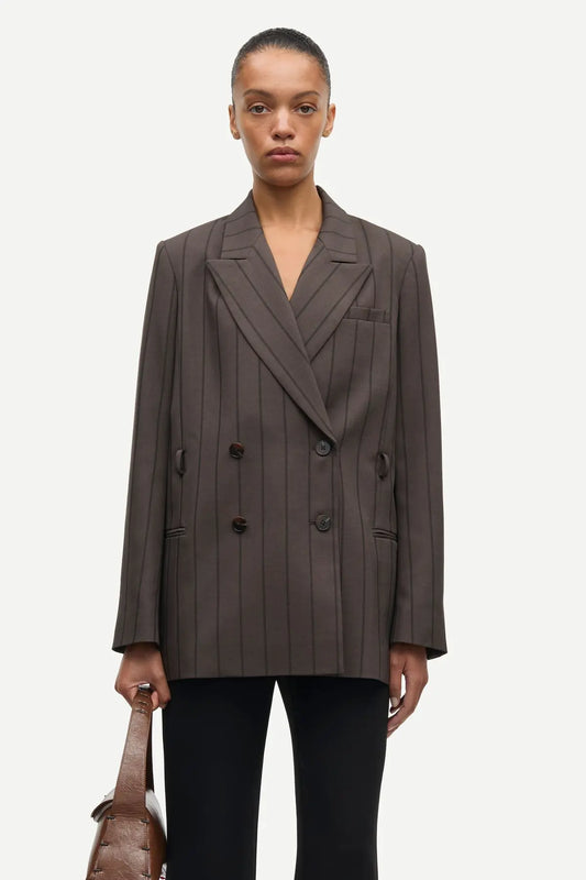 Samsøe Samsøe - Sahelly Blazer, Mulch Stripe