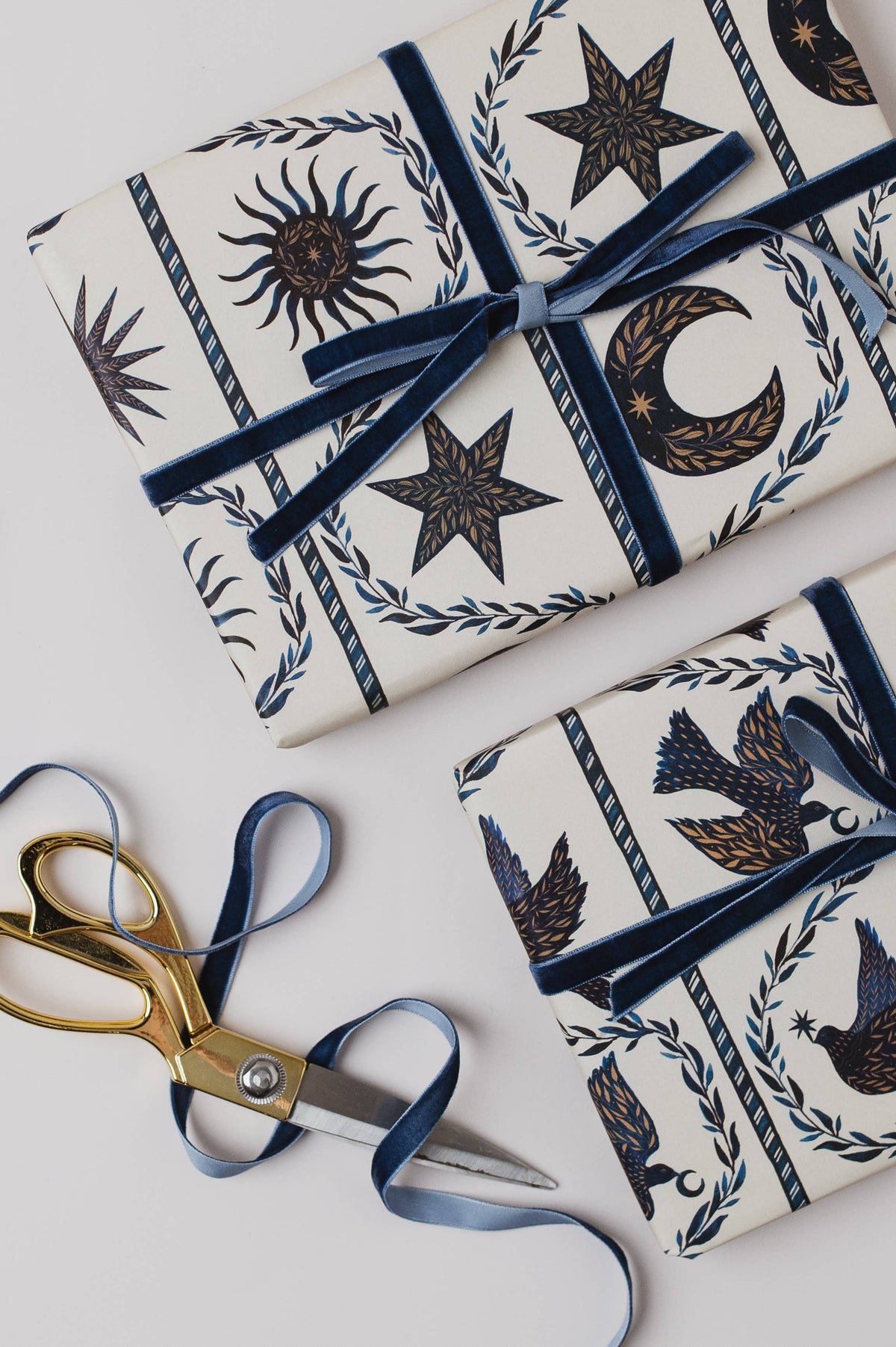 Katie Housley - Christmas Gift Wrap, Dove Stars
