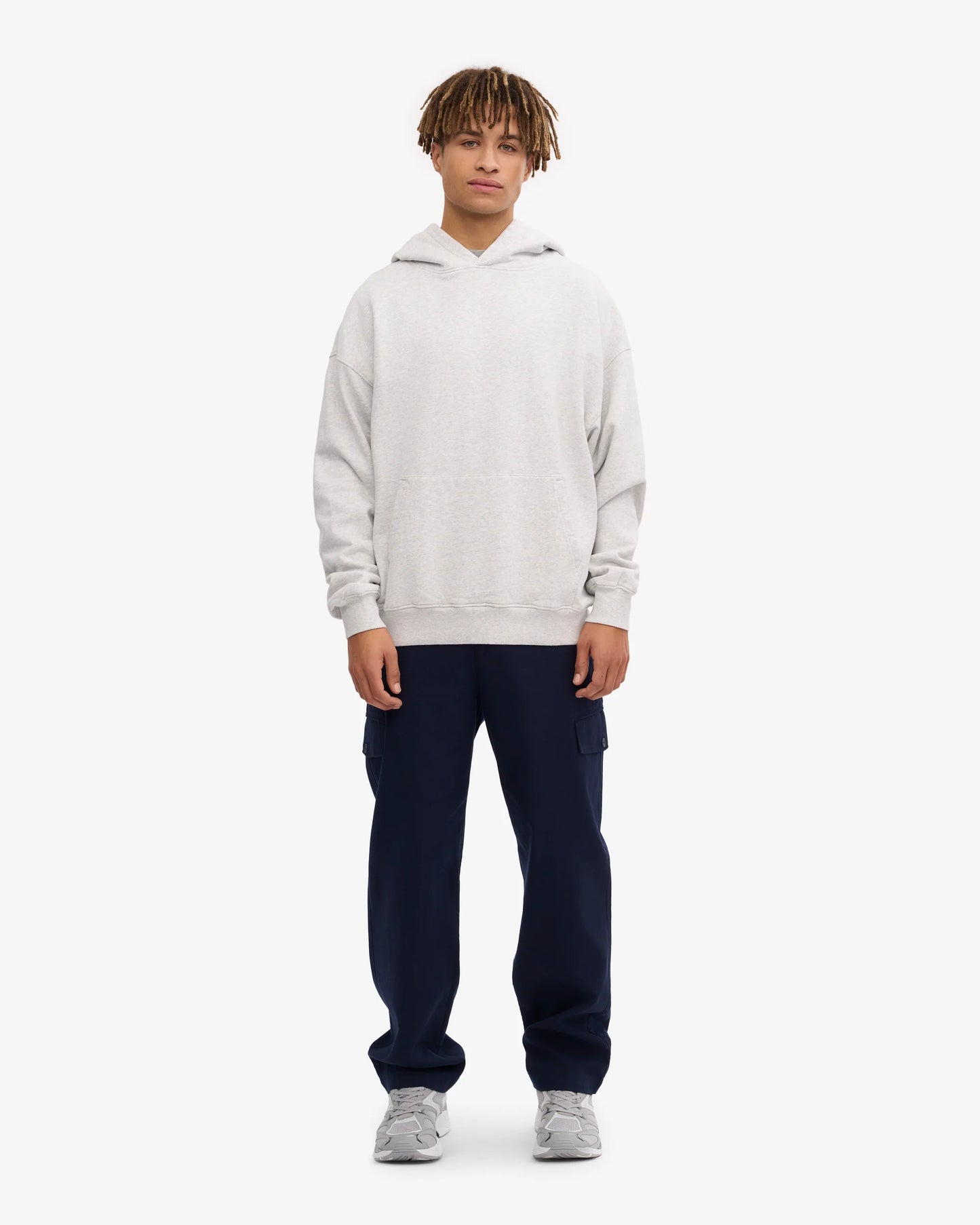Colourful Standard - Oversized Organic Hoodie, Snow Melange