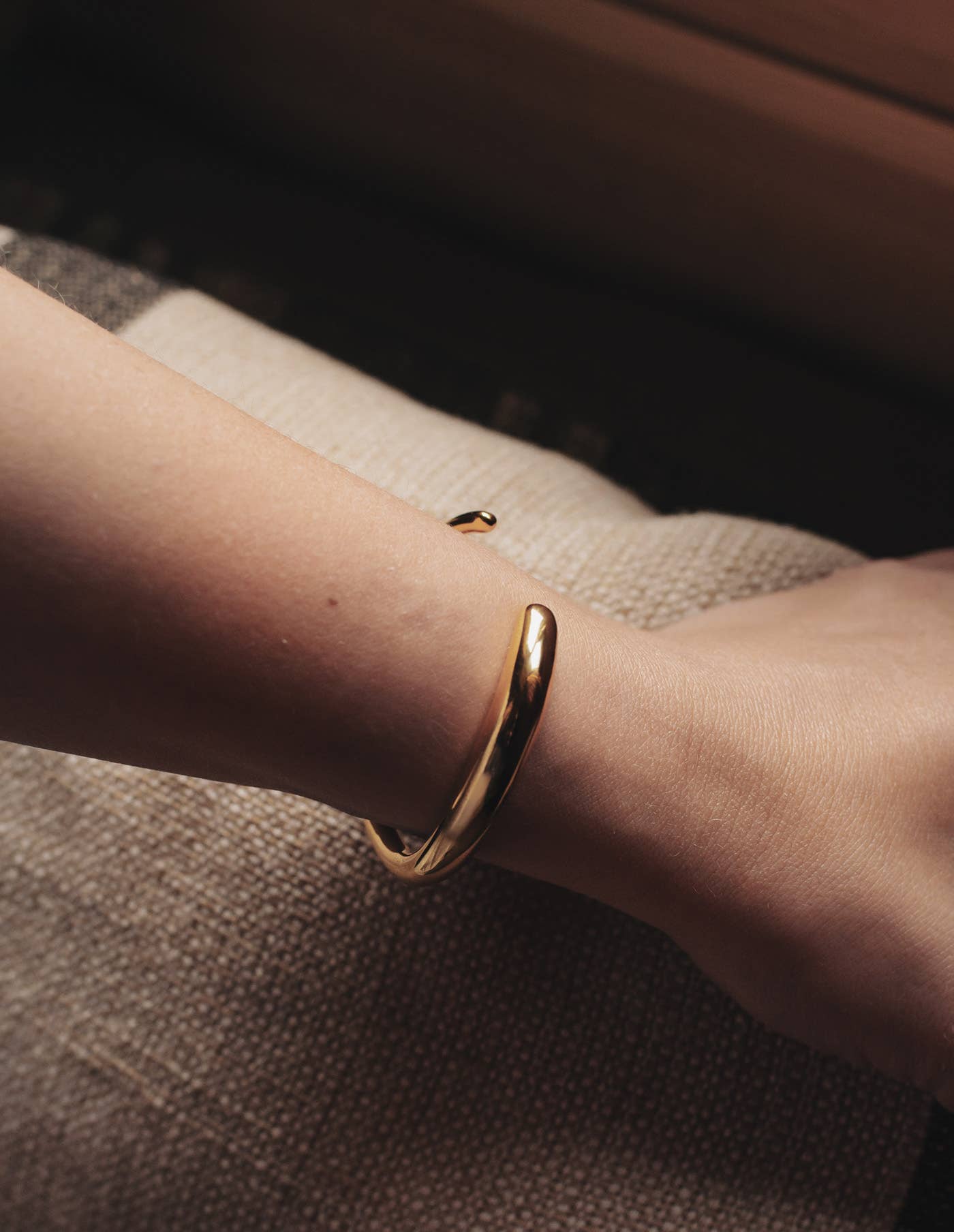 Nordic Muse -  Gold Bold Fluid Cuff Bangle