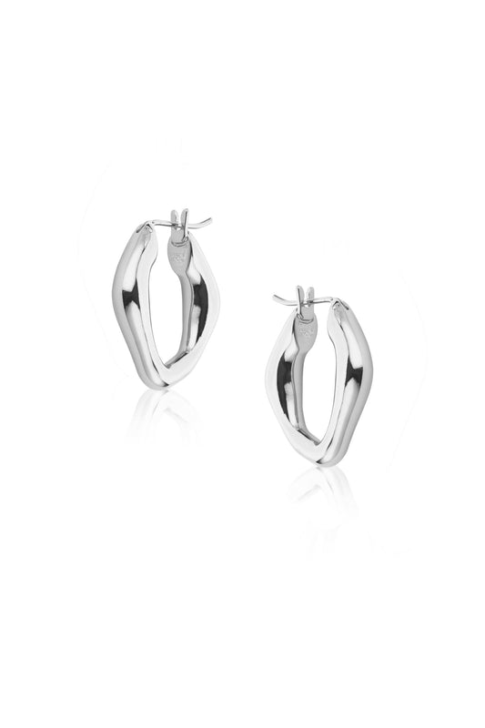 Arctic Fox & Co - Liv Signature Hoop Earring, White Gold