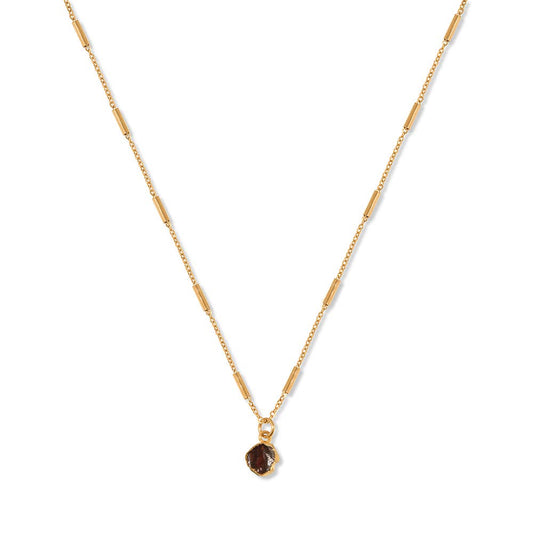 A Weathered Penny - 18CT Garnet Necklace