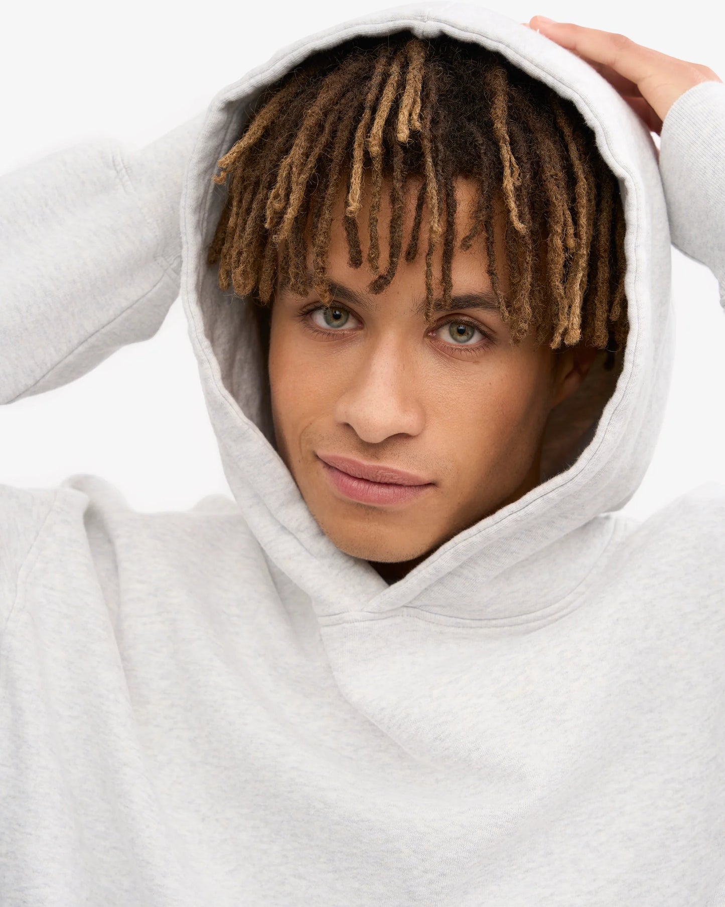 Colourful Standard - Oversized Organic Hoodie, Snow Melange