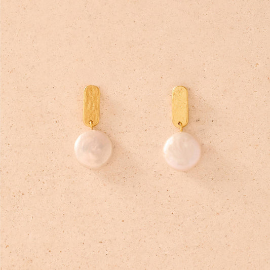Agapée Jewelry - Perla Earrings, Gold