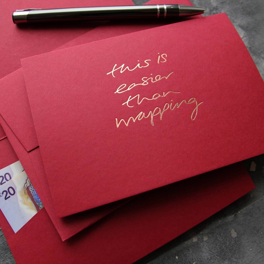 This Is Easier Than Wrapping - Cash Card (Scarlet)