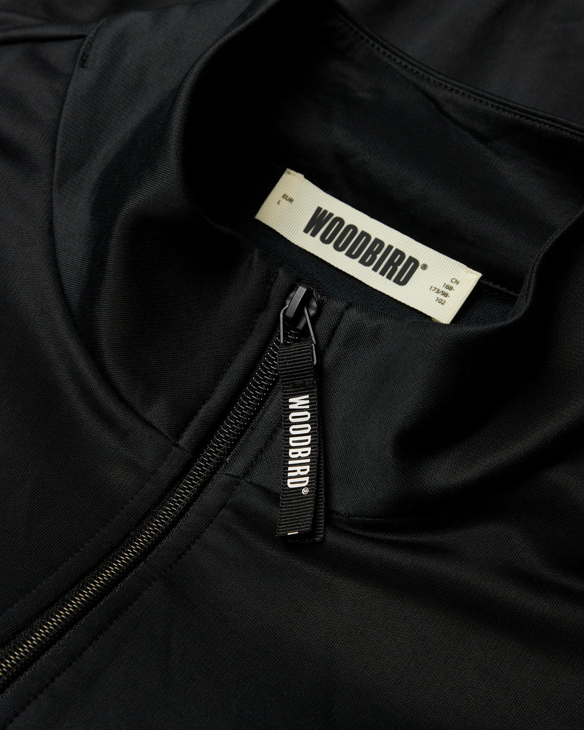 WOODBIRD - Chang Solid Track Jacket, Black