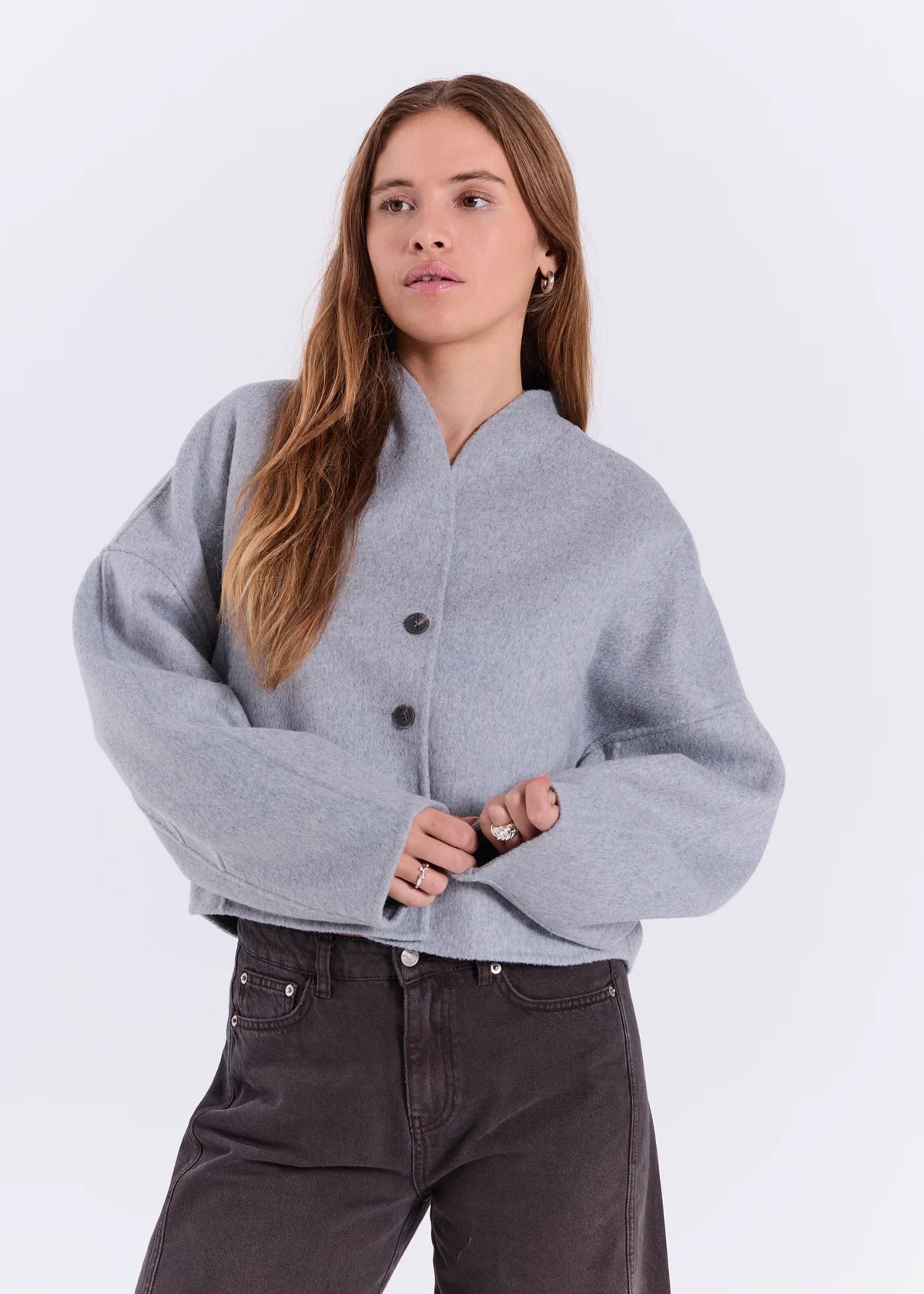 NORR - Evira Light Jacket, Grey Melange