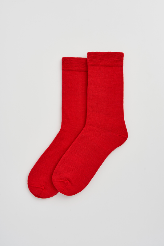 PAIRS Socks - Postbox Red Merino Socks