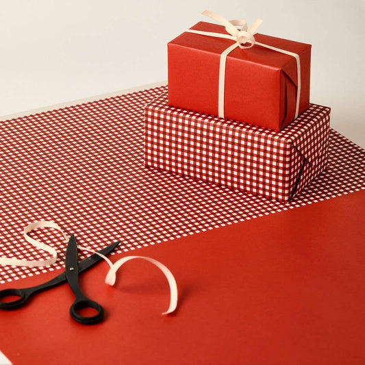 Kinshipped - Red Gingham Gift Wrap
