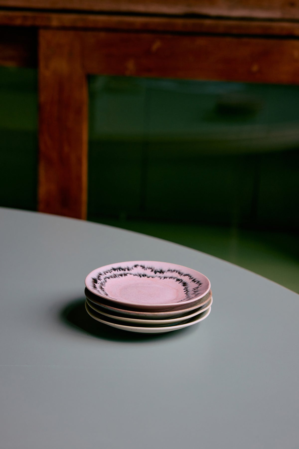 HKLIVING - 70’s Ceramics: Saucers, Doodle (Set of 4)