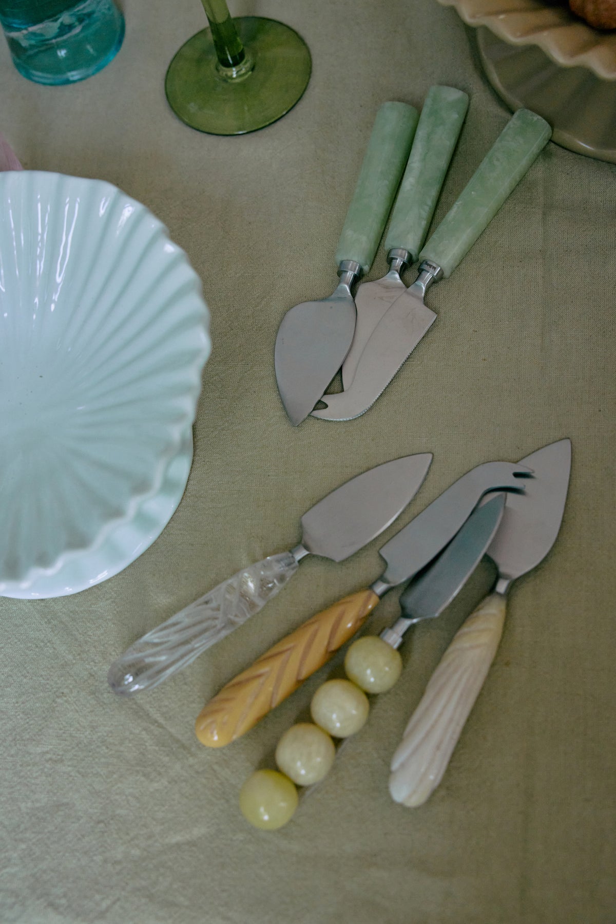 HKLIVING - Cheese Knives, Lemon (set of 3)
