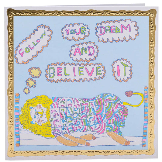 Arthouse Unlimited - Follow Your Dreams, Greetings Card